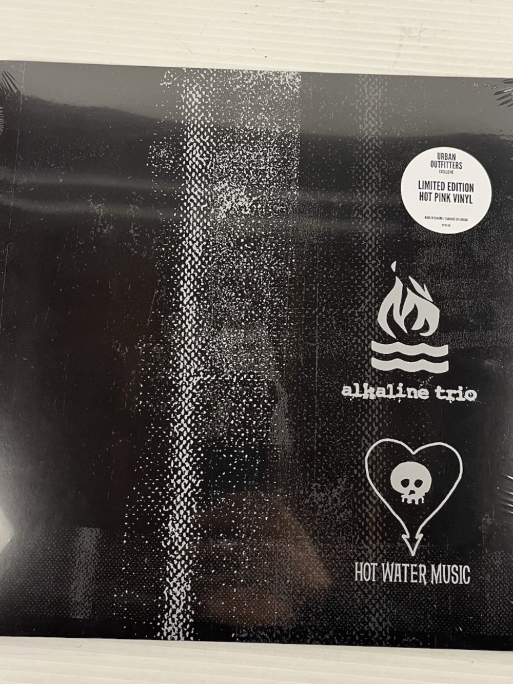 Alkaline Trio /Hot Water Music Split LP Urban Outfitters Hot Pink Color Vinyl